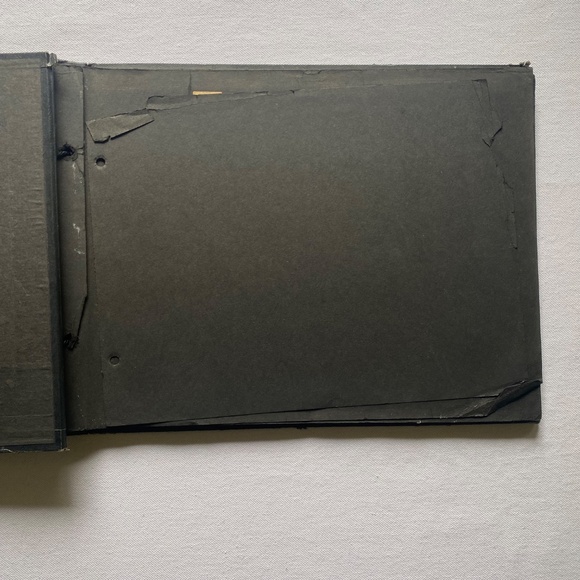 Vintage Photo Album Embossed Cover Black Empty Pages Gothic Grimoire Grief Magic - Picture 14 of 16